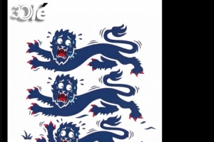 惊恐逃窜的三狮!奥莱报社媒恶搞英格兰队徽
