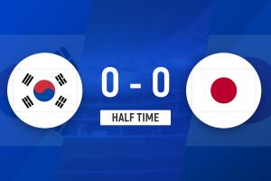 半场-U23韩国暂0-0日本U23 布莱恩伤退双方均零射正+破门乏术
